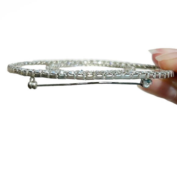 Rhinestone Glitz N Glam GNG Beauty Pageant 2018 Brooch Pin Miss Mrs Kerala India - Picture 9 of 13